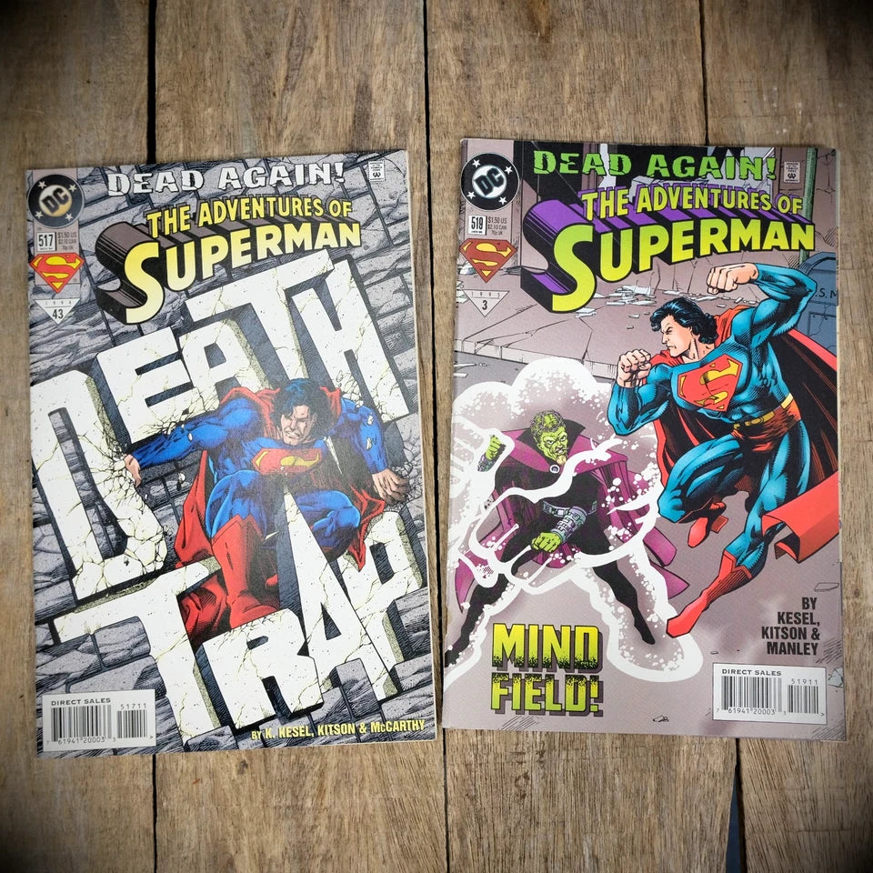 Comic Bundle, DC The Adventures of Superman #517-519-530-535-558-563-564