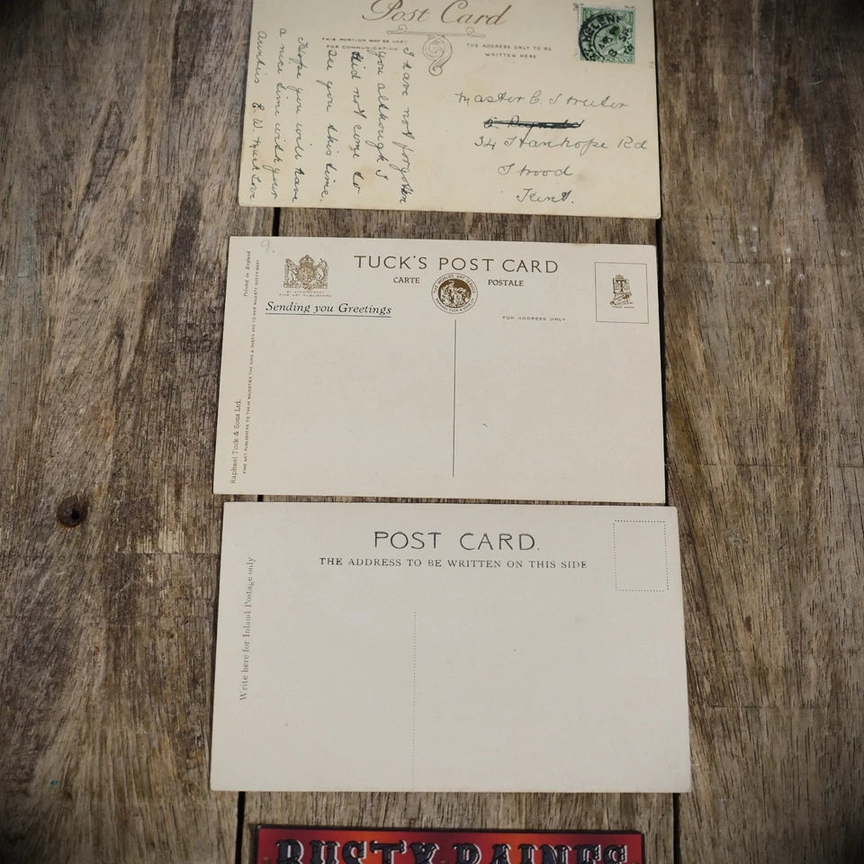 Postcard, x3 Grimsby Docks, Shipping/Fishing Trawlers, Printed