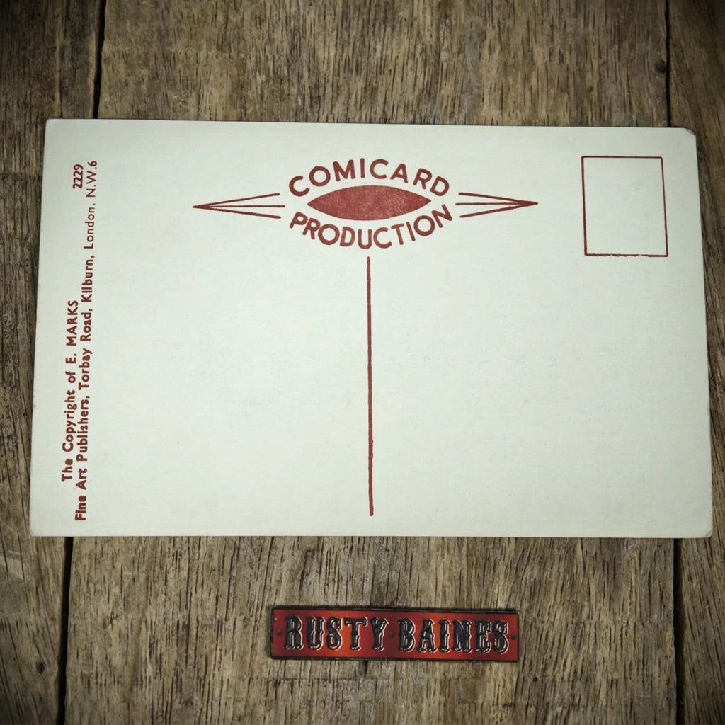 Postcard, Comic, Noisy Bikers Motorbike, Shocked Woman Innuendo