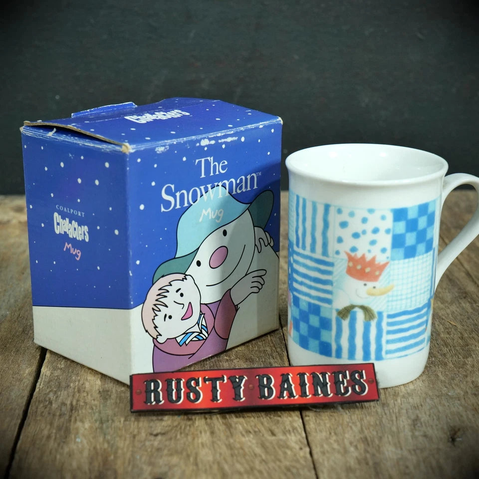 Coalport Characters The Snowman Mug, First Edition, Boxed