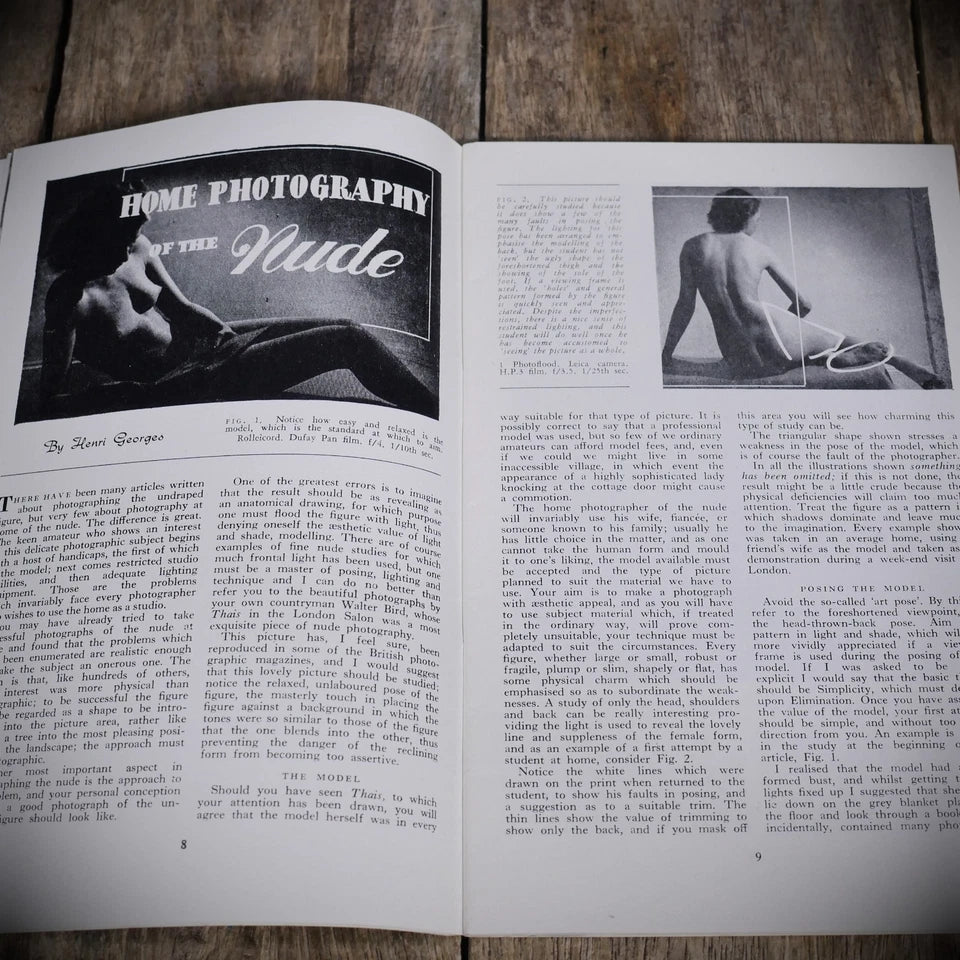 Vintage Good Photography Magazine July 1951, Pocket Size, The Nude