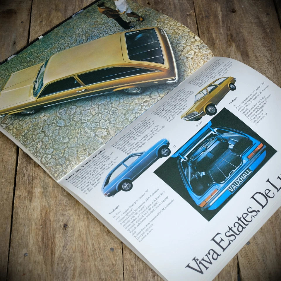 Vintage Car Brochure, Vauxhall Viva HC 1970, Saloon/Estate Models