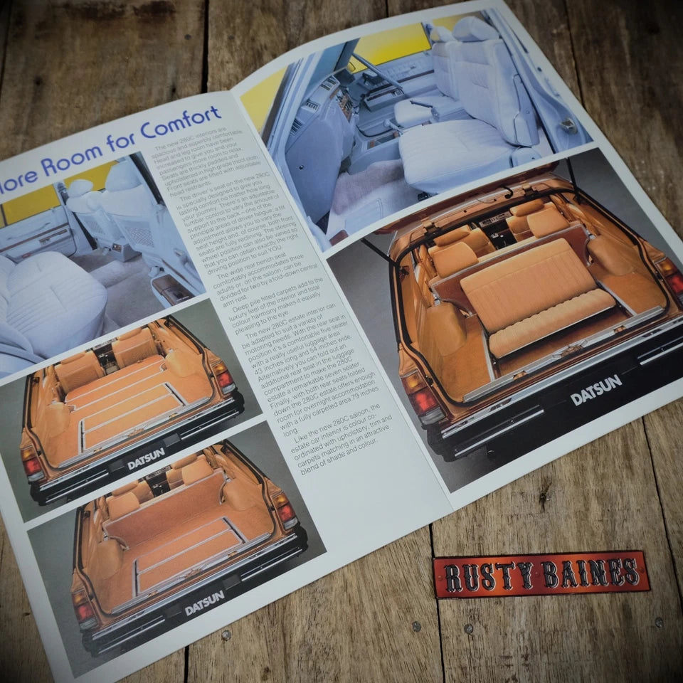 Sales Brochure, Datsun (Nissan) 280C, UK 1980