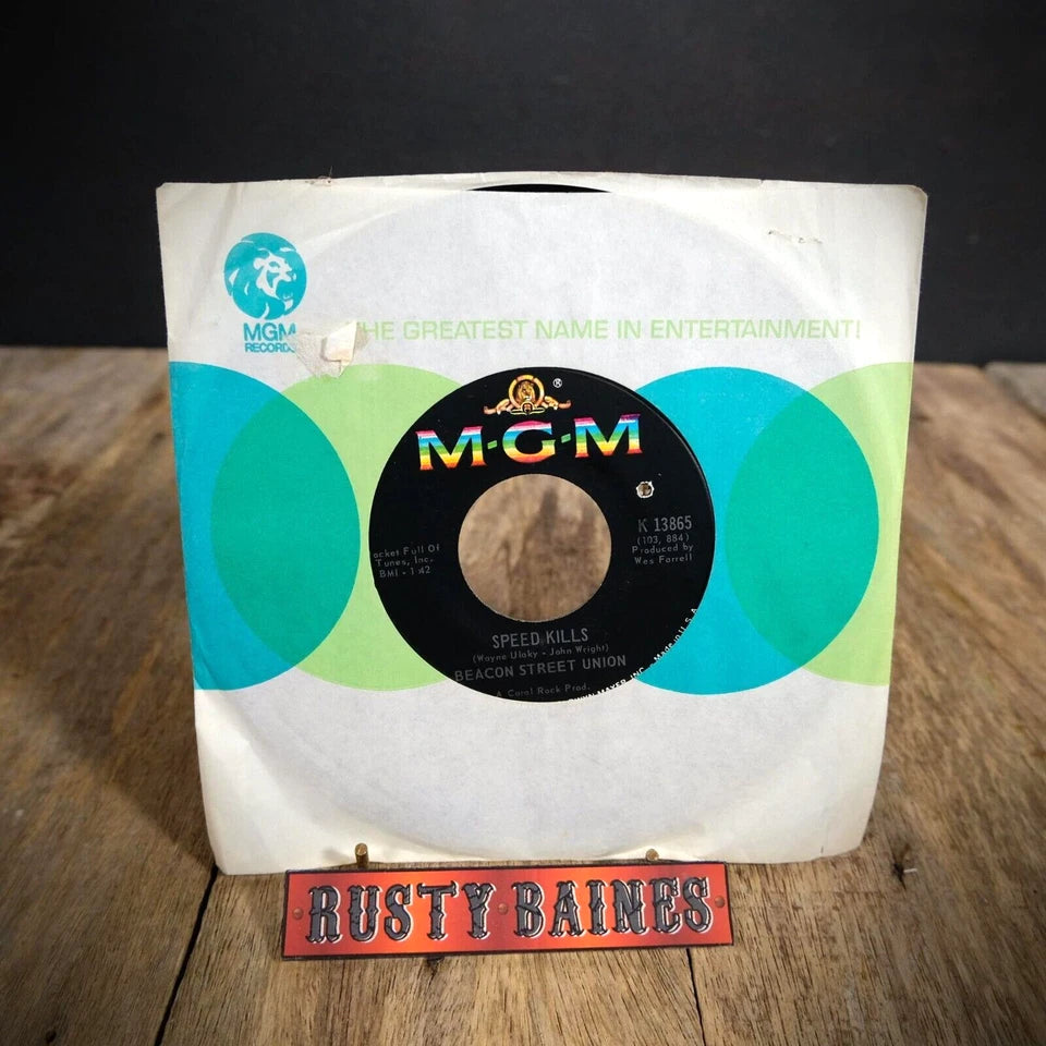 Record 7" Single, Beacon Street Union, South End Incident/Speed Kills