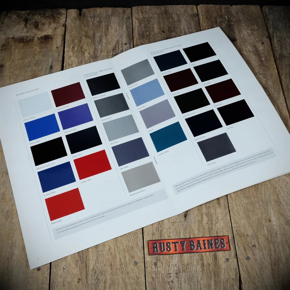 Sales Brochure, Vauxhall Car Paint Colours 1993, Corsa, Astra, Cavalier, Calibra