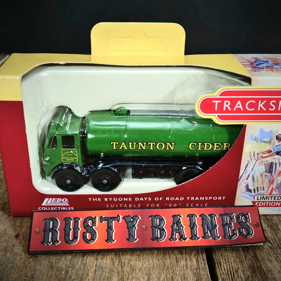 Lledo Trackside Leyland Tanker, Taunton Cider, Green, 1/76