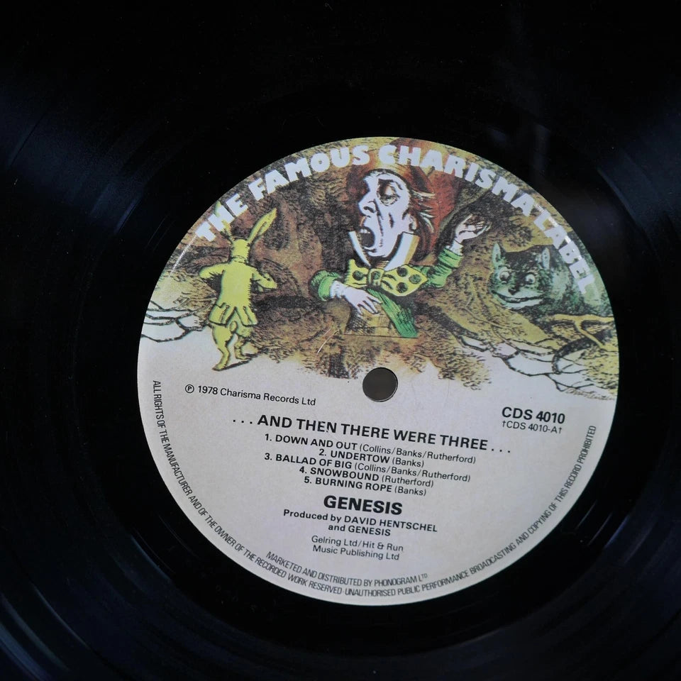 Record LP Album, Genesis, And Then There Were Three