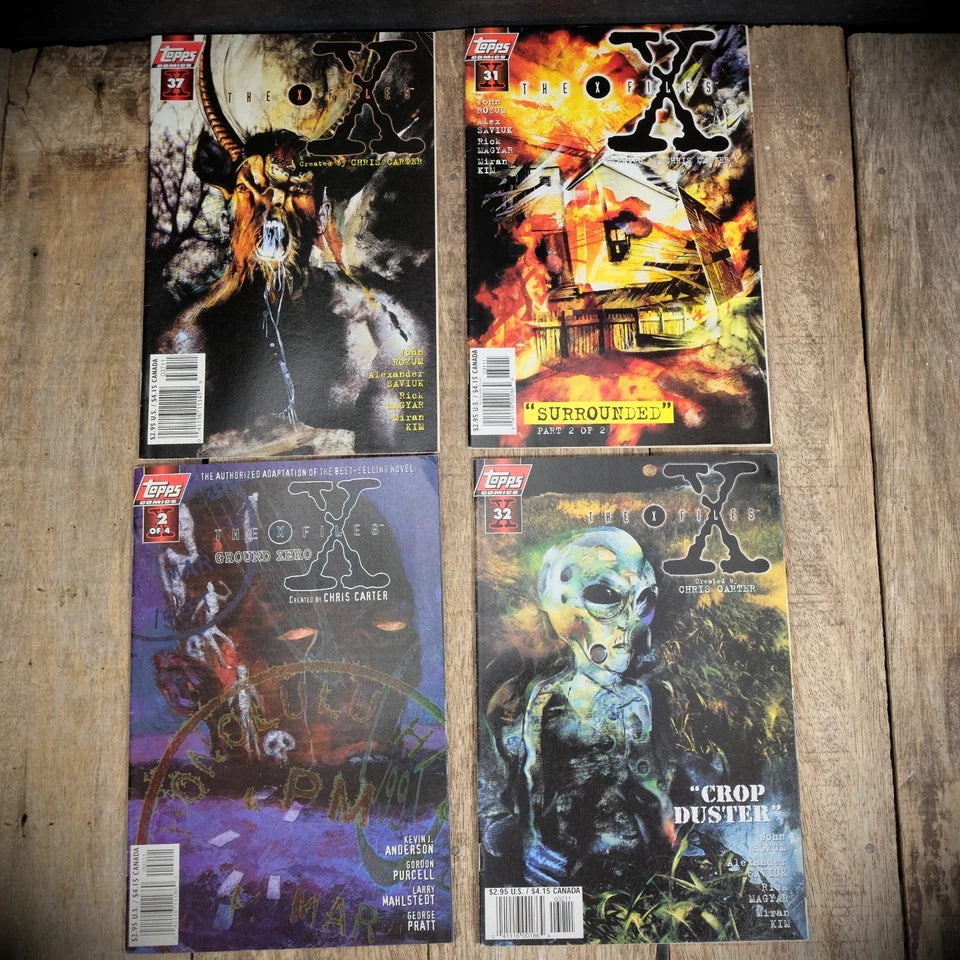 Comic Bundle, Topps, The X-Files #31/32/37 & Issue 2 of Ground Zero