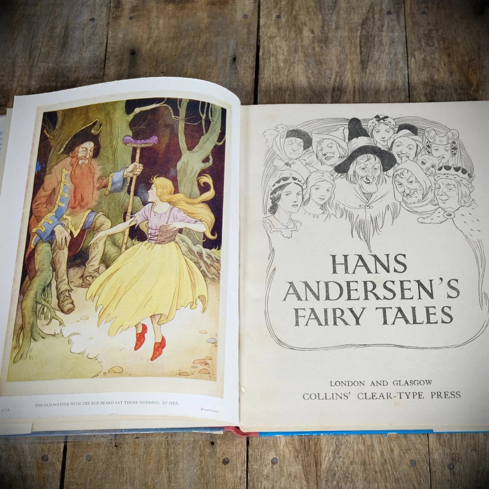 Hans Andersen's Fairy Tales, Vintage Illustrated Collins Story Book, Undated HB