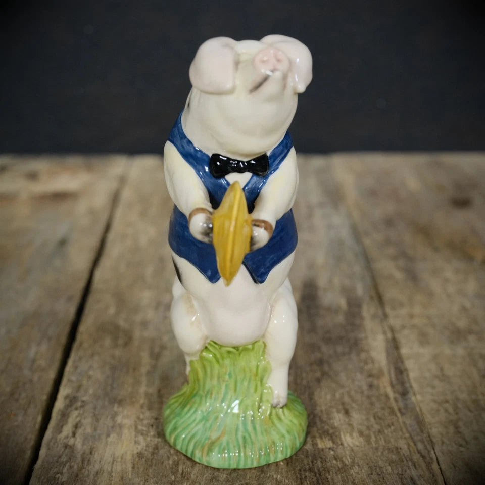 Beswick Andrew the Cymbalist, Novelty Pig, Boxed, Classical Musician Band