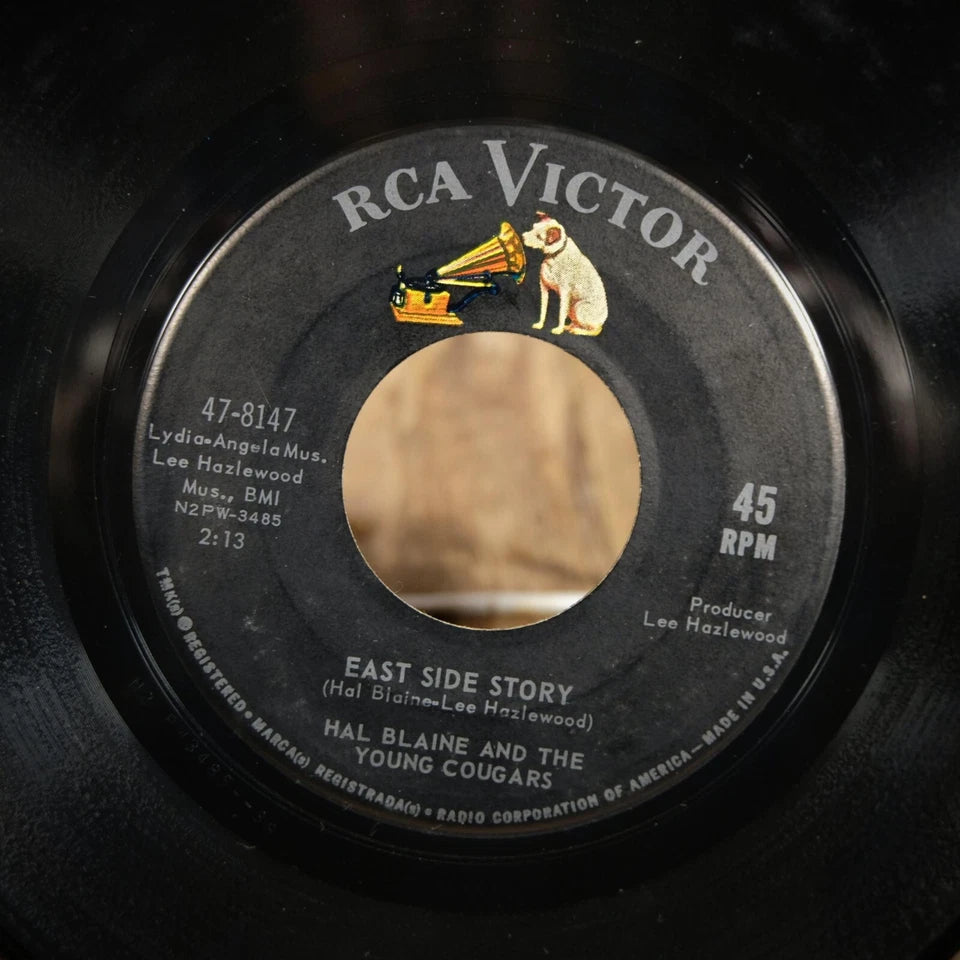 Record 7" Single, Hal Blaine and the Young Cougars, Hawaii 1963 / East Side Story