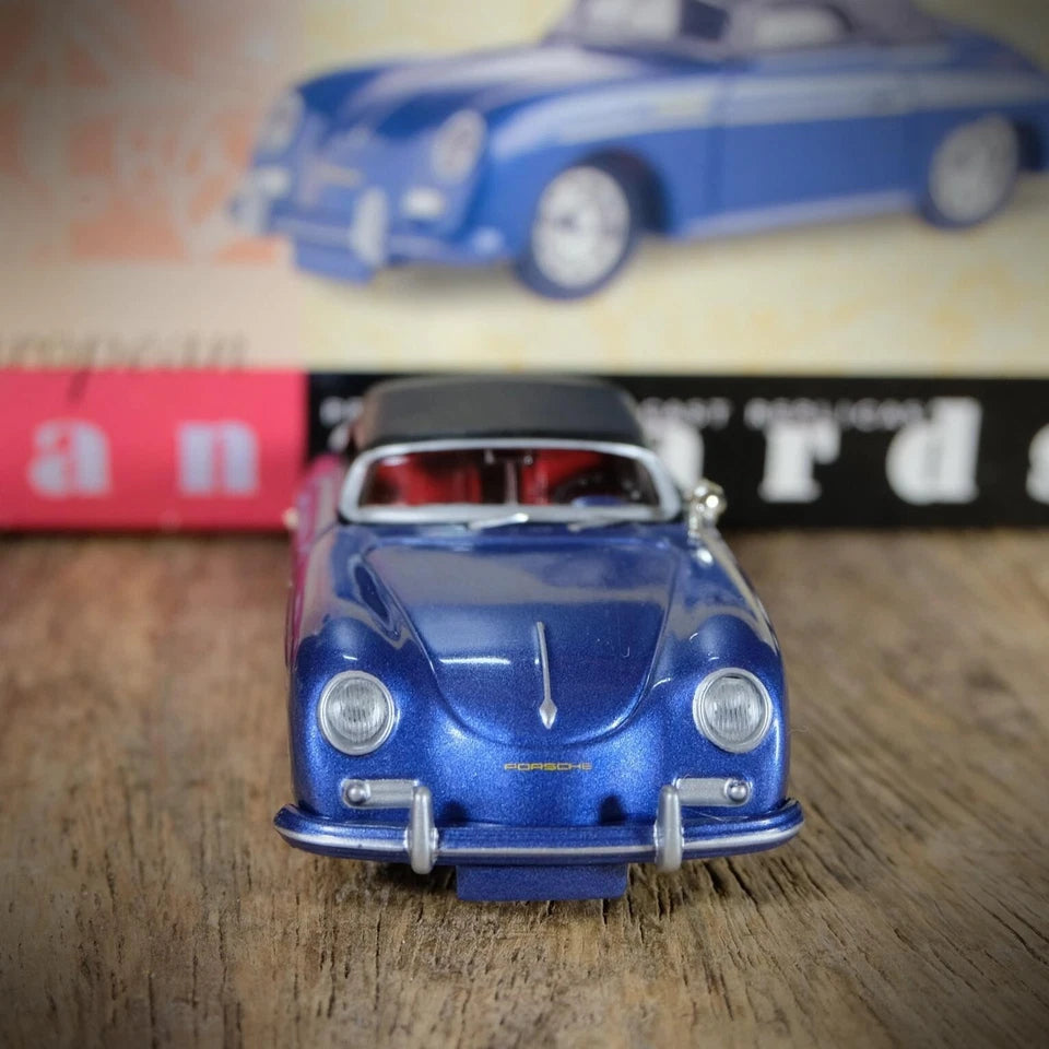 Lledo Vanguards Porsche 356 Soft Top, Metallic Aquamarine Blue, Boxed