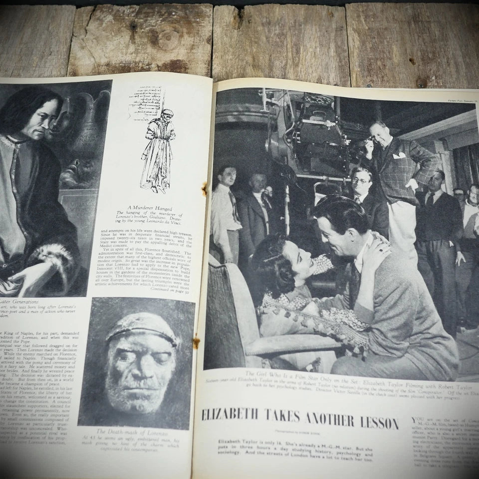 Picture Post 29 January 1949 Bert Hardy Slums, SA Cricket Test, Elizabeth Taylor