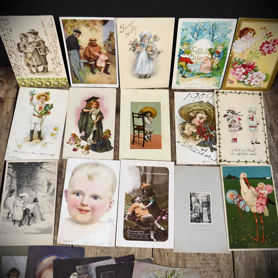 Postcard Bundle, Children's Art/Comic/Greetings, 30+