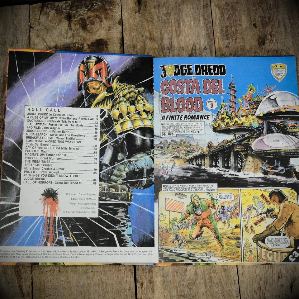 Judge Dredd Annual 1989, Fleetway Comic Hardcover