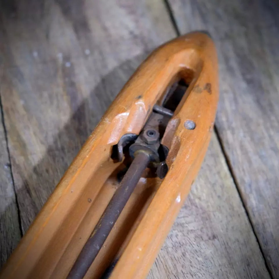 Vintage/Antique Hardwood Weaving Shuttle 19"/48cm Approx' Jowett Made in England