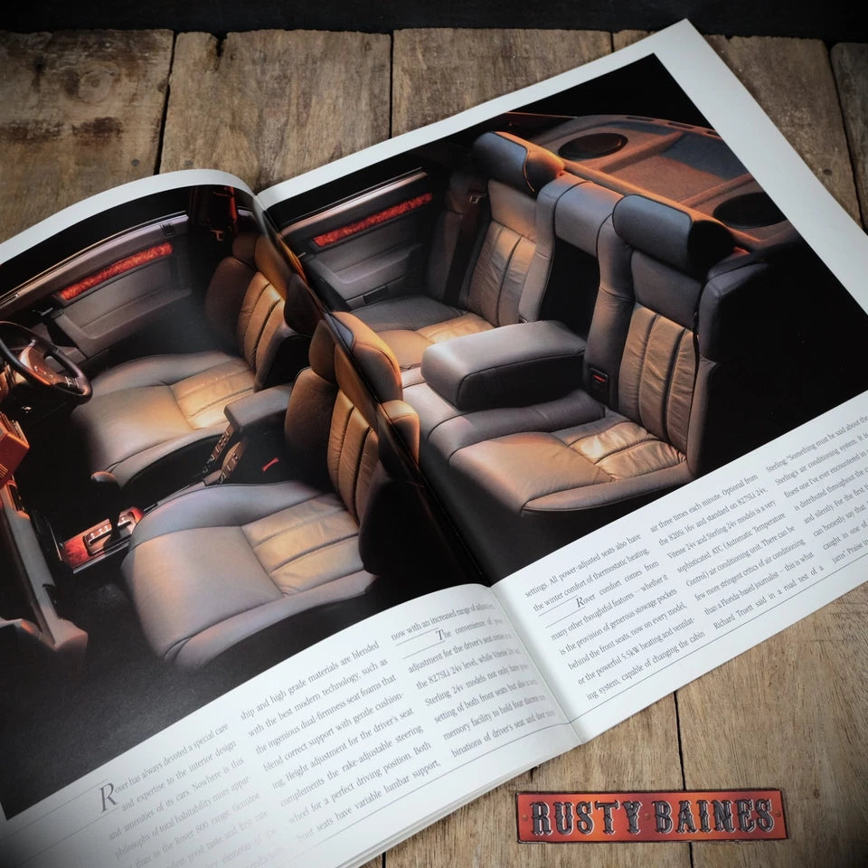 Car Brochure, Rover 800, 1991, 820, 827, 825D