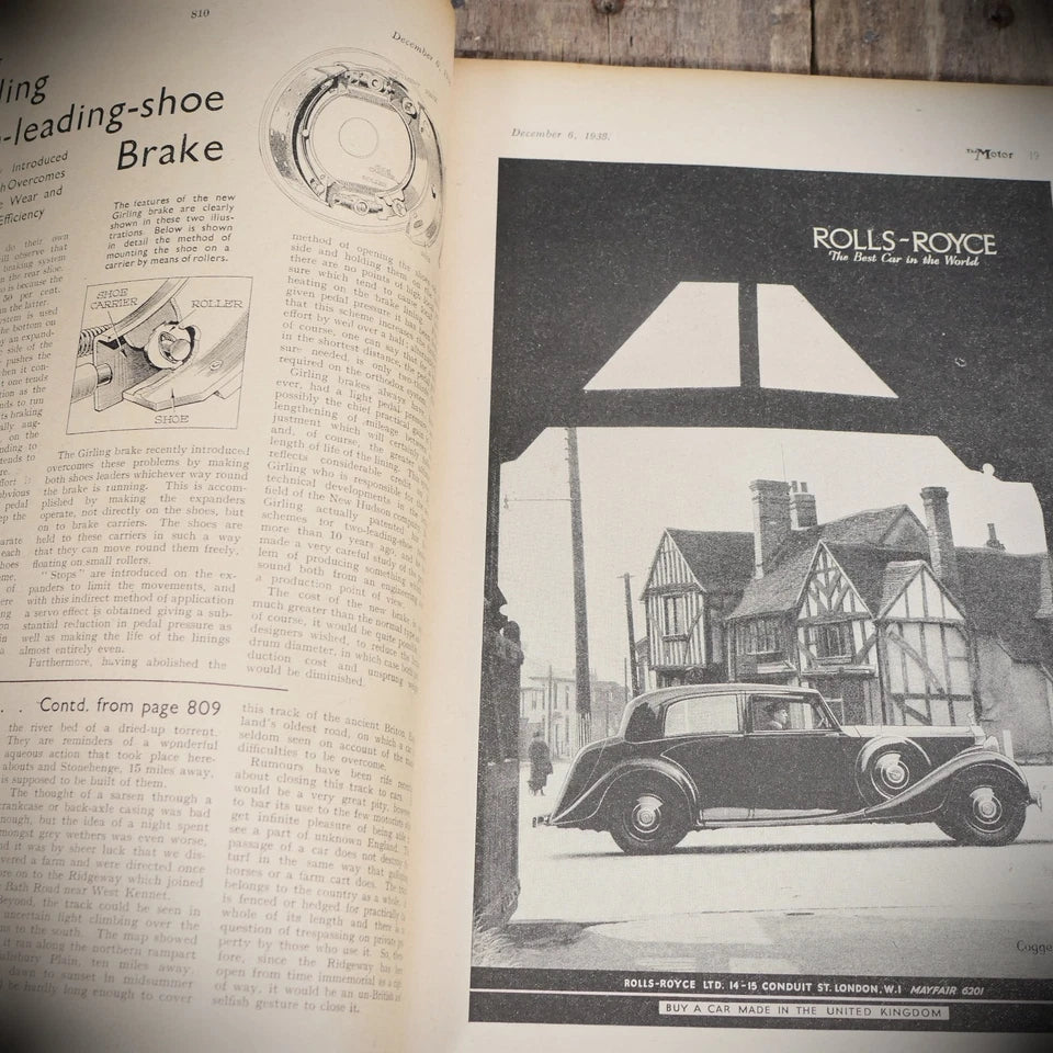 Vintage Motor Magazine December 6th 1938, Pre-WW2, Morris Ten
