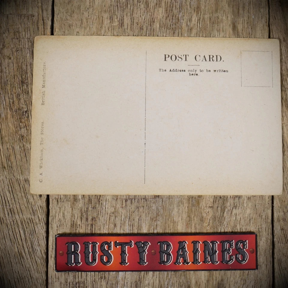 Postcard, Cookhouse, C A Wickham, Early 1900's Military Camp? Printed