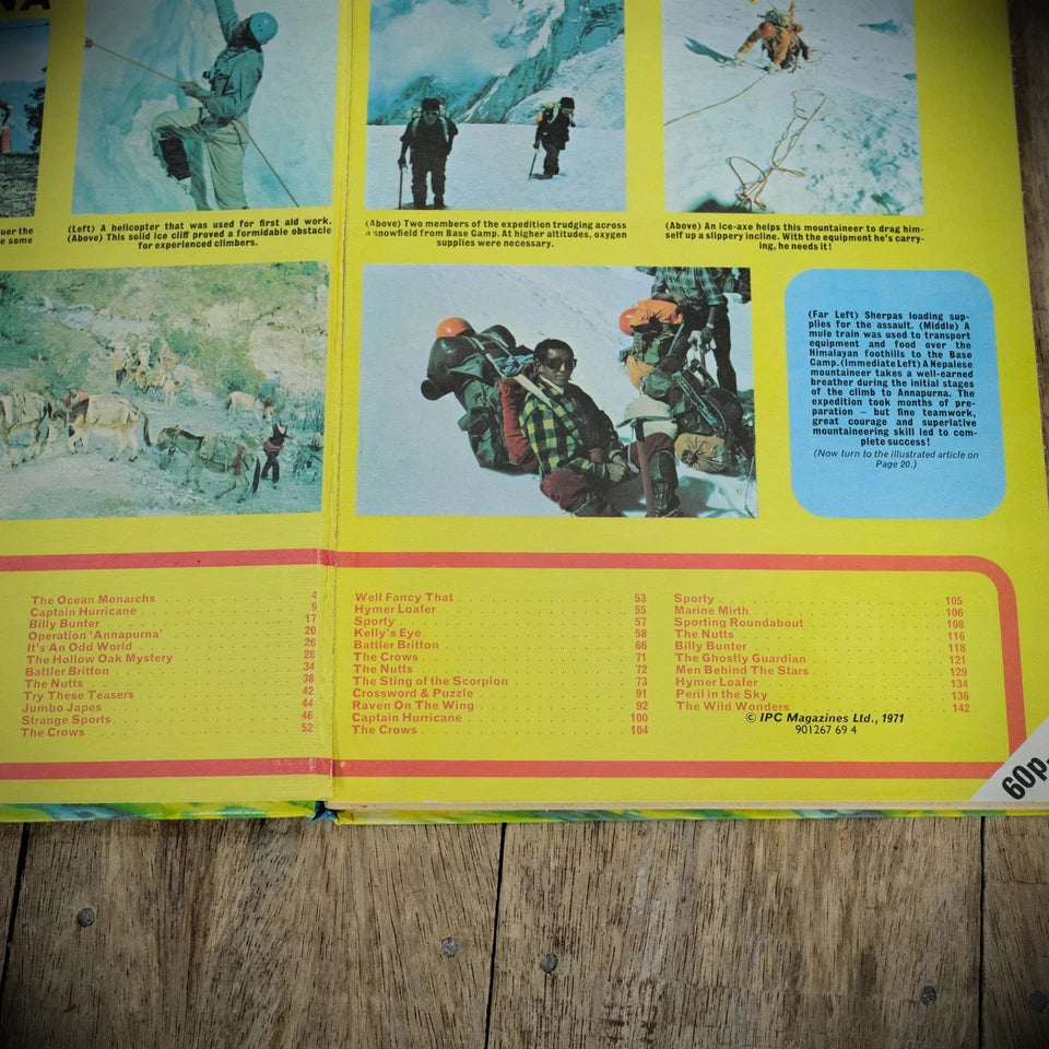 Valiant Annual 1972, Vintage British Hardcover Comic Book