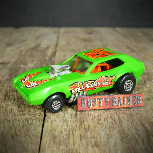 Vintage Matchbox Speed Kings K-39 Milligan's Mill Camaro Dragster, No Box