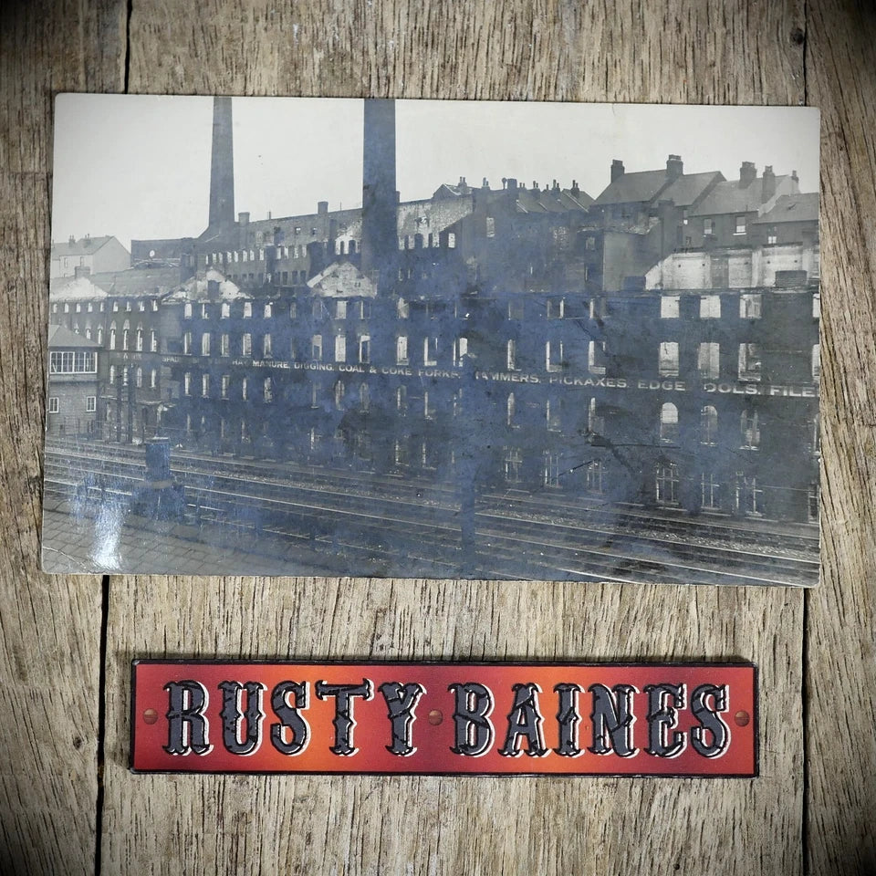 Postcard, Sheffield Fire 1921, Sheafbank/Skelton Works, Heeley, RP