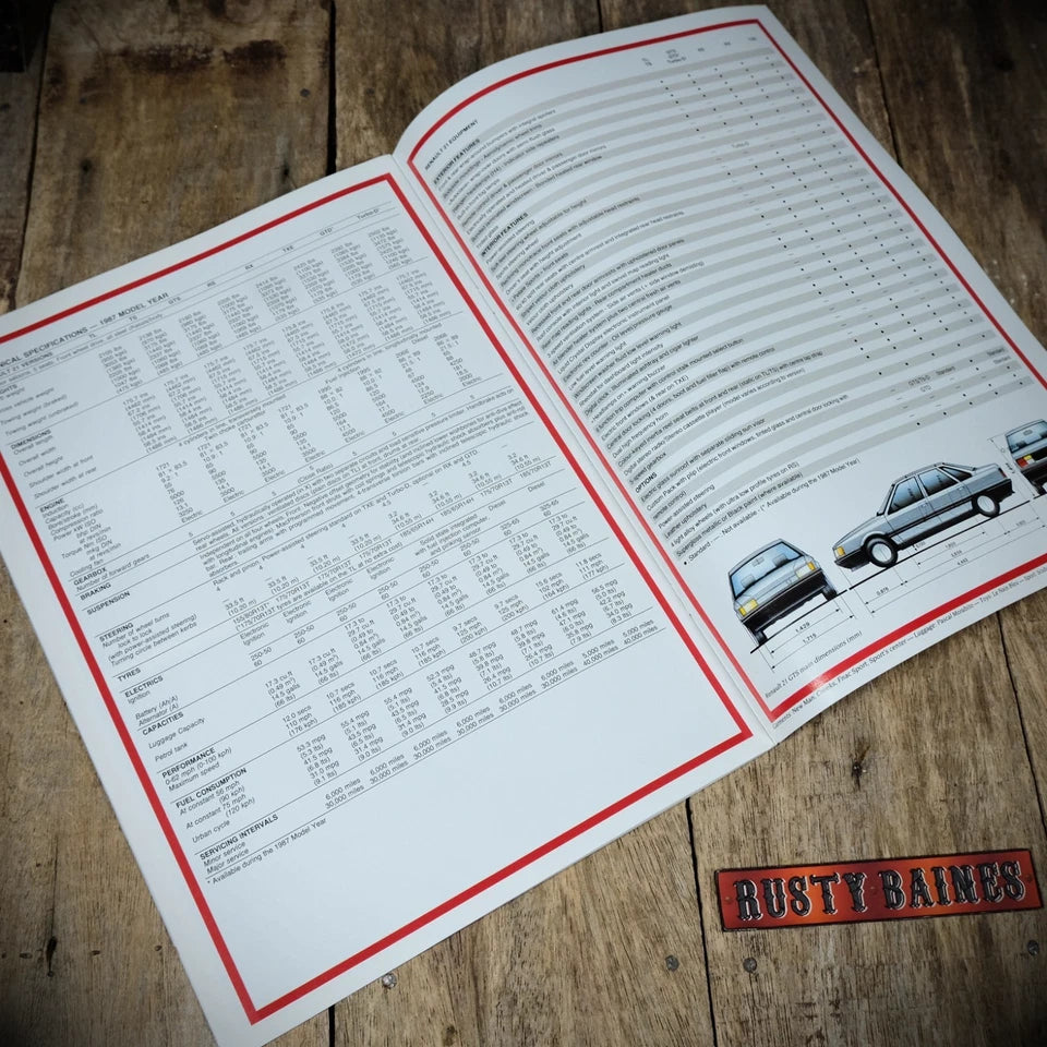 Sales Brochure, Renault 21, 1986 UK