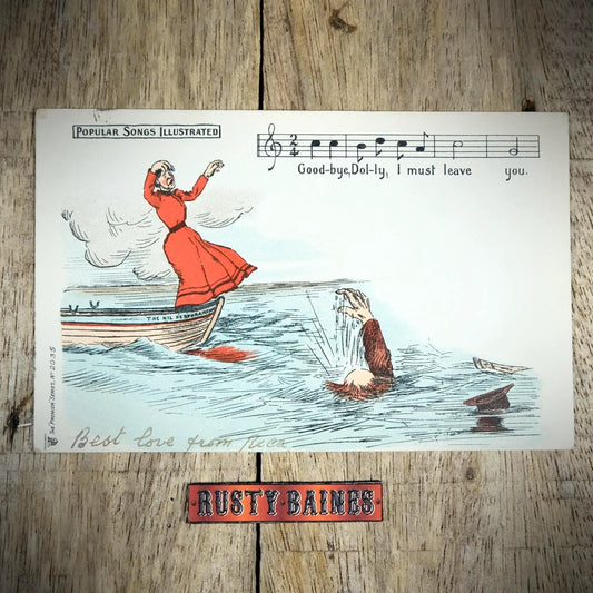 Postcard, Early Card, Popular Songs Illustrated, Goodbye Dolly
