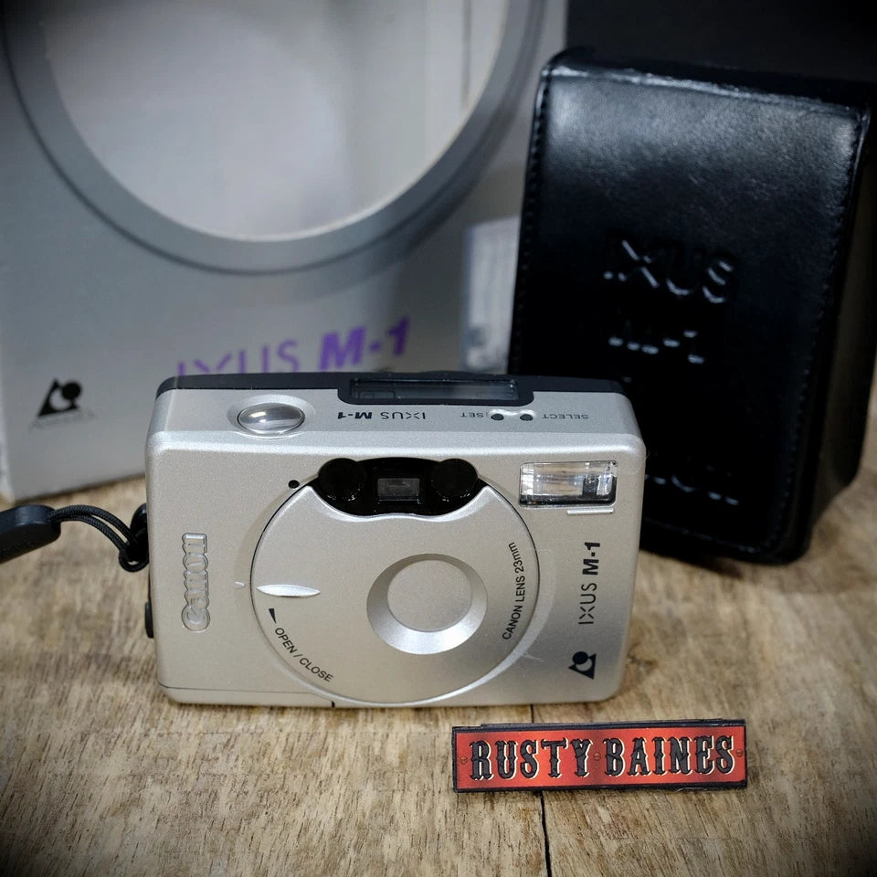 Canon IXUS M-1, 35mm APS Film Small Compact/Pocket Camera, Boxed, Case