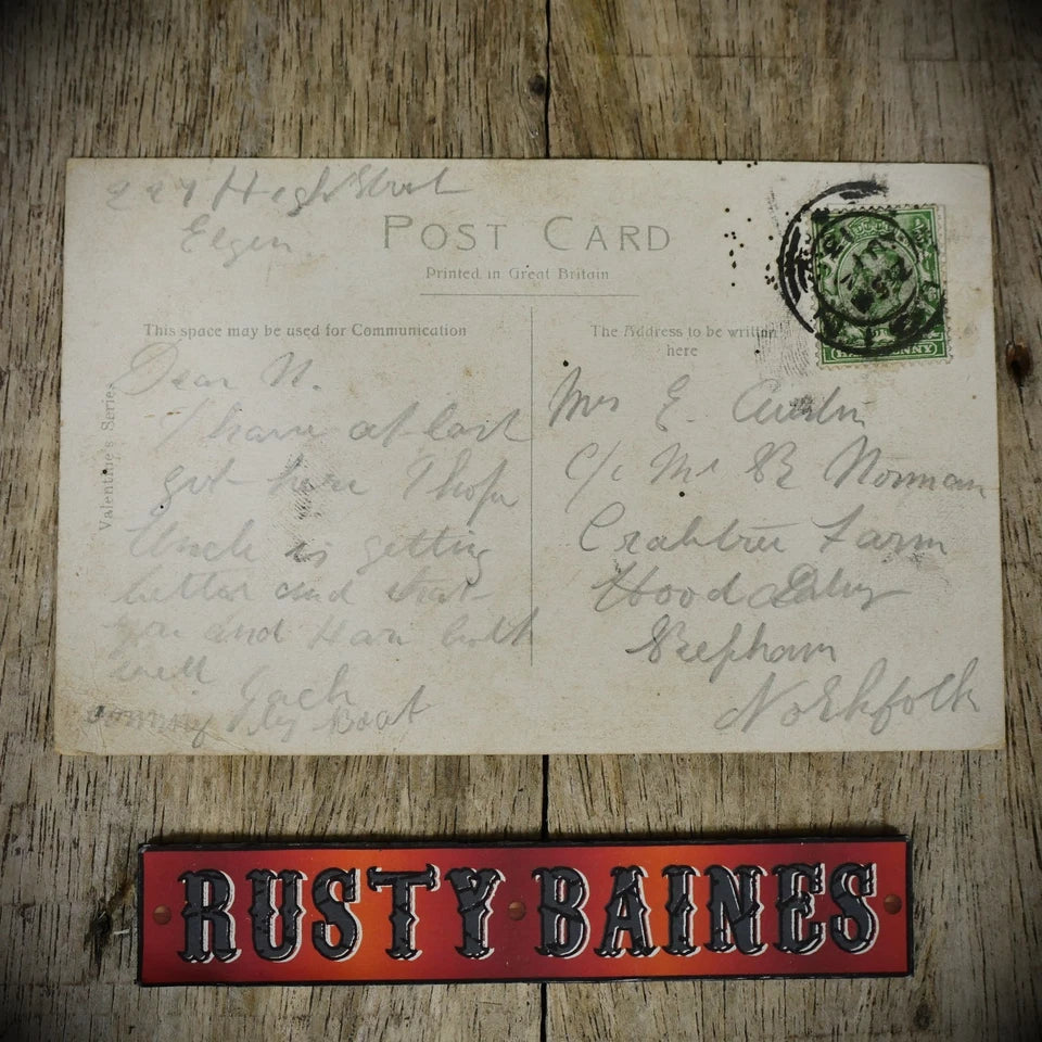 Postcard, Sickness Benefit, National Insurance Stamp, Seasick Man