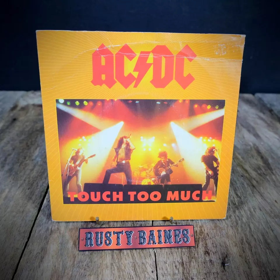 Record 7" Single, AC/DC, Touch Too Much / Live Wire Shot Down in Flames