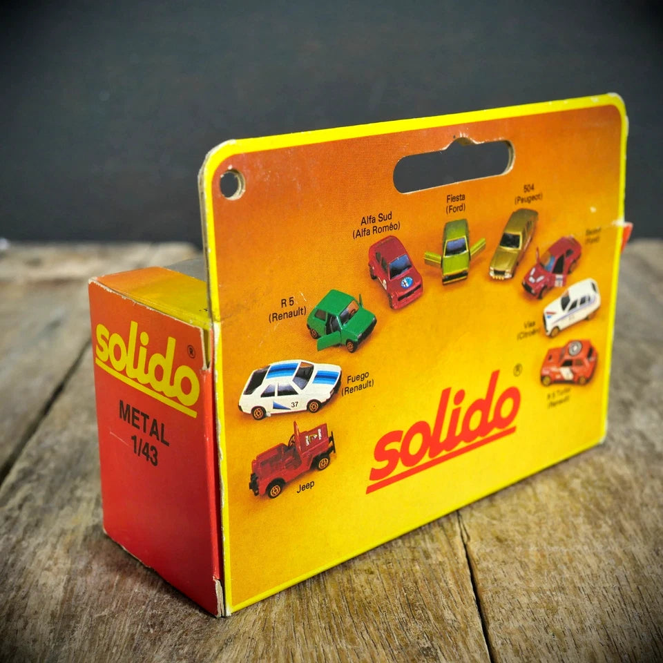 Solido Mercedes 190 E, Vintage Toy Car, Boxed, Red, 1/43 Scale