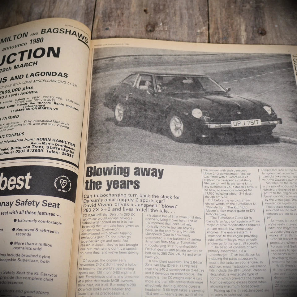 Vintage Motor Magazine 8th March 1980, Audi Quattro, Mk1 Fiesta 1.3