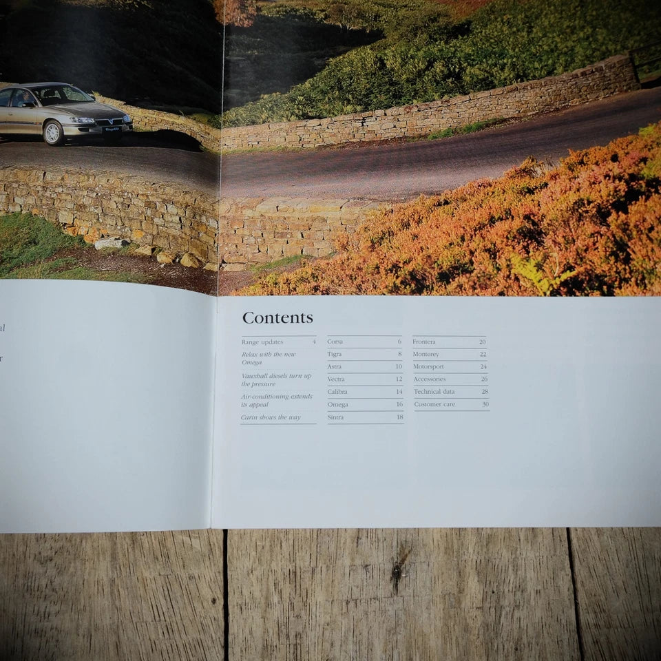 Sales Brochure, Vauxhall 1998 Range, Corsa, Astra, Tigra, Vectra Etc