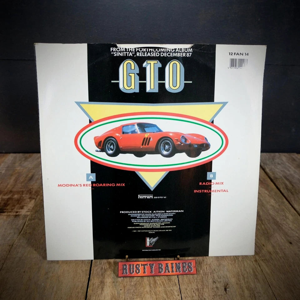 Record 12" Single x2, Sinitta, GTO/So Macho