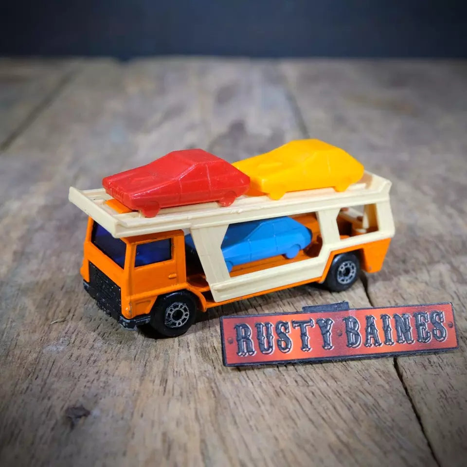 Matchbox #11 Car Transporter Lorry, Playworn, No Box