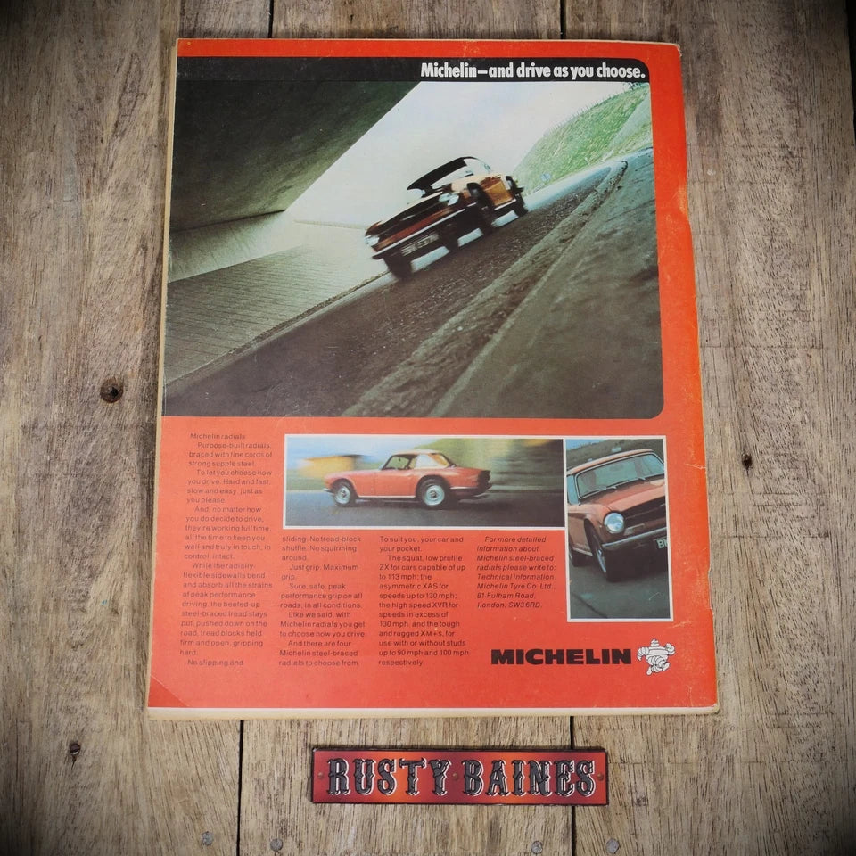 Vintage Hot Car Custom Magazine November 1972, Mk1 Ford Capri