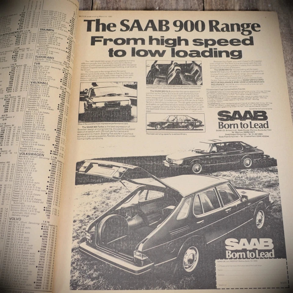 Vintage Motor Magazine 8th March 1980, Audi Quattro, Mk1 Fiesta 1.3