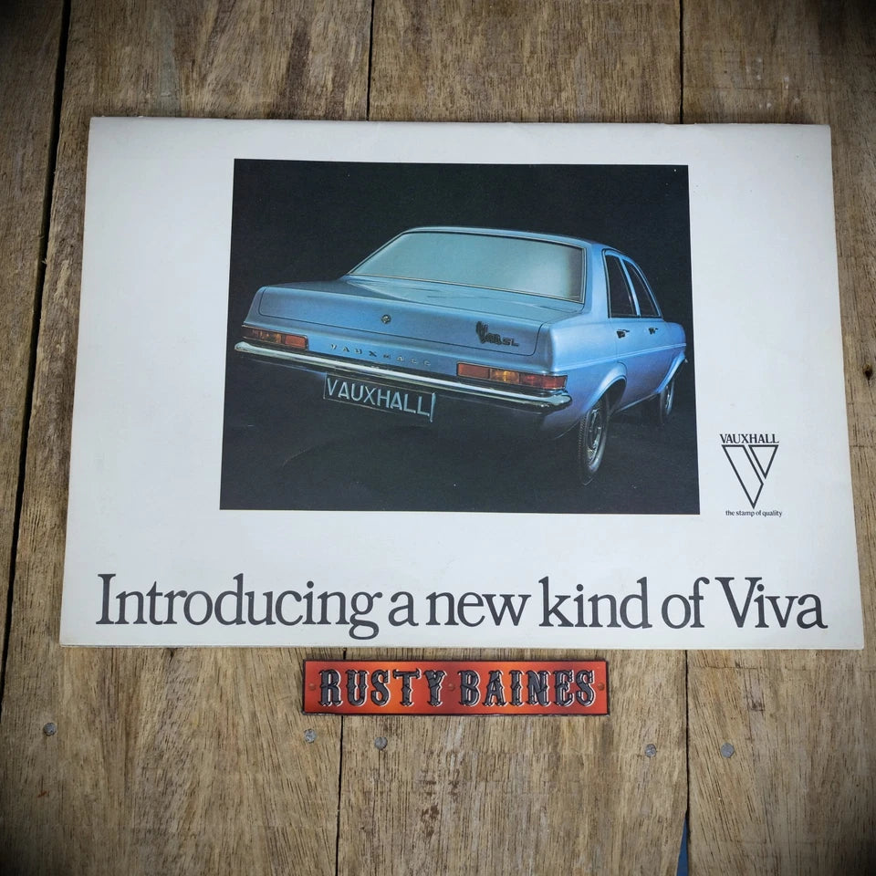 Vintage Car Brochure, Vauxhall Viva HC 1970, Saloon/Estate Models