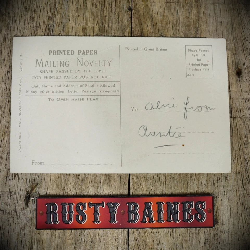 Postcard, Novelty Pull-Out, Bettws-Y-Coed, Wales, Tea, Printed
