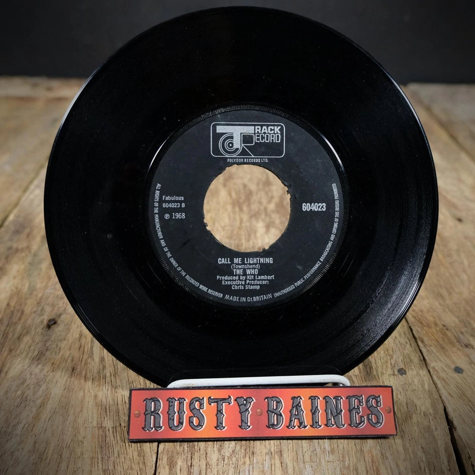 Record 7" Single, The Who, Dogs/Call Me Lightning