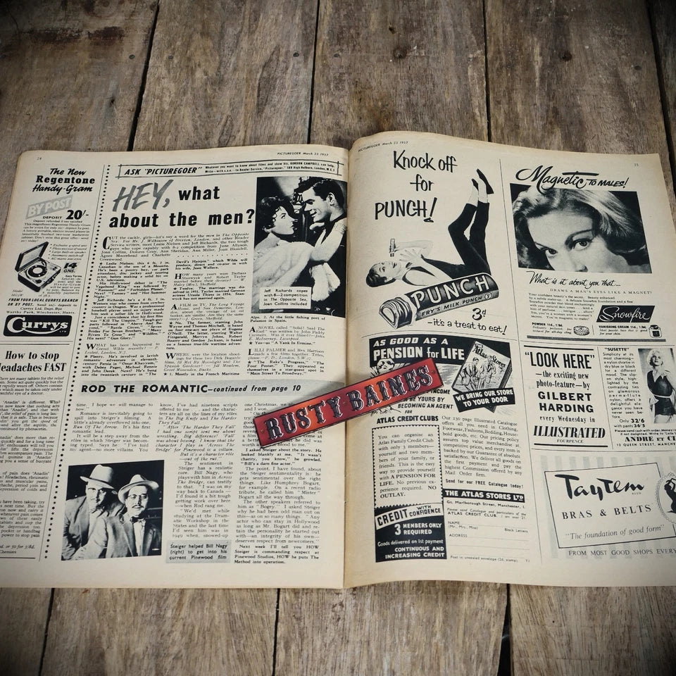 Vintage Picturegoer Magazine March 23 1957, Anna Maria Alberghetti Cover