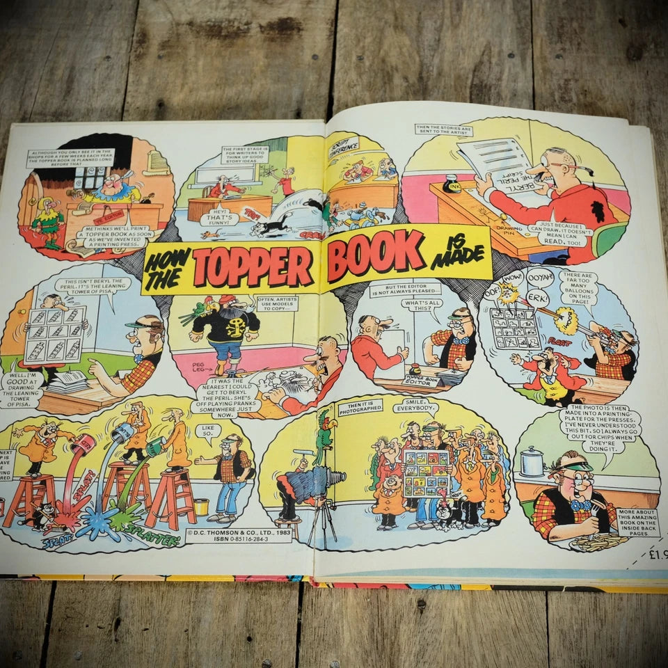 Topper Annual 1984, Vintage British D C Thomson Comic Hardcover