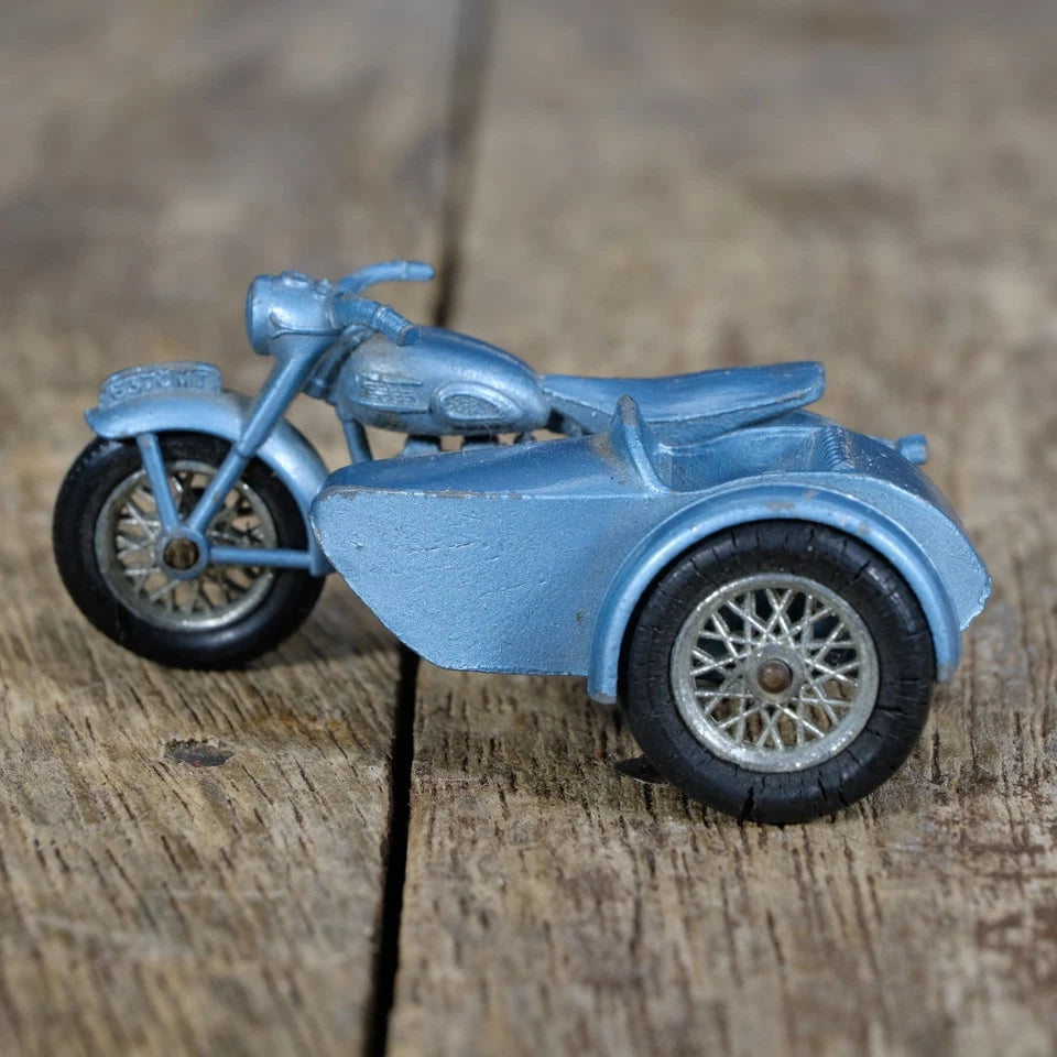 Original Vintage Matchbox/Lesney Triumph Tiger T110 Bike Sidecar Outfit, No Box