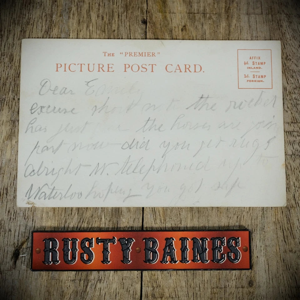 Postcard, Comic, Political, Fiscal Policy, Policeman Protecting Woman