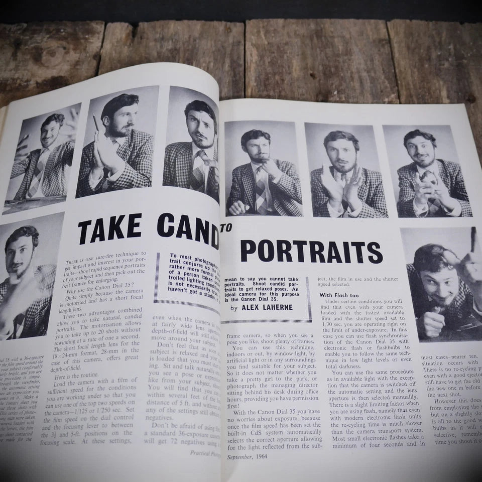 Vintage Practical Photography Magazine September 1964