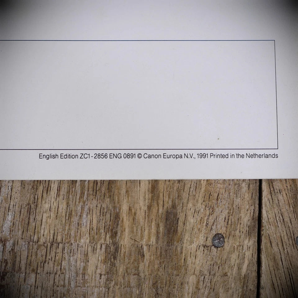 Canon EOS 100 Sales Brochure/Booklet