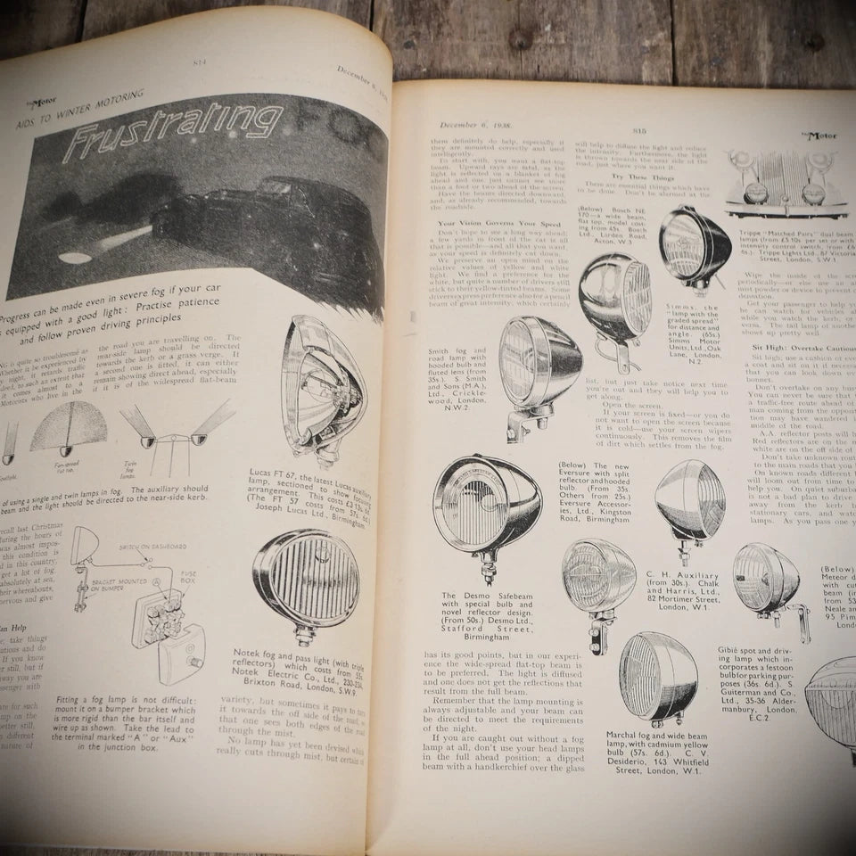 Vintage Motor Magazine December 6th 1938, Pre-WW2, Morris Ten