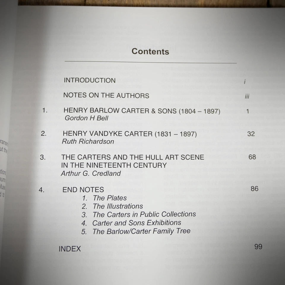 H B Carter & Sons, Victorian Watercolour Drawing, Gordon Bell, 2006 Softcover