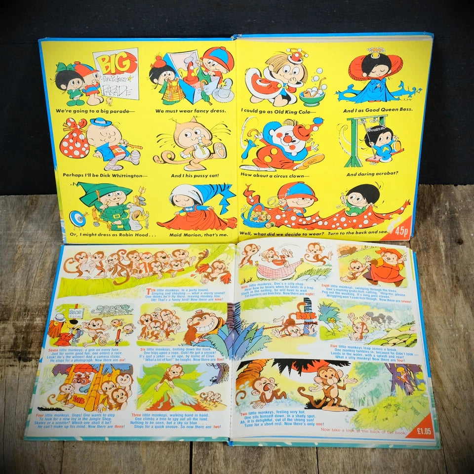 The Bimbo Book Annual 1978/1980, DC Thomson, Clumsy Clara, Jungle Jim Etc.
